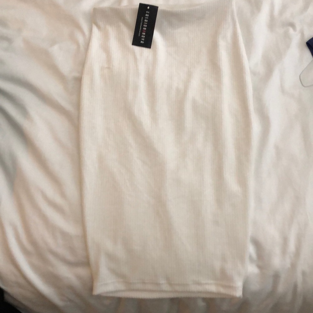 NWT Fashion Nova White Soft Skirt